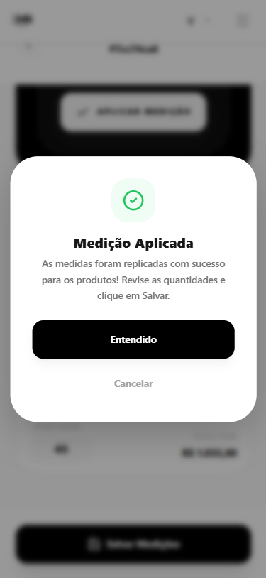 Medição Aplicada a Produtos